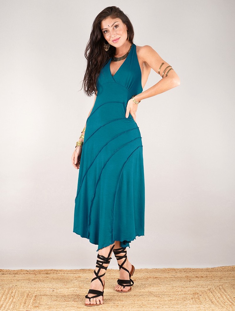 Toonzshop Kaylah Dress Jurk Dames Teal | OY1948372