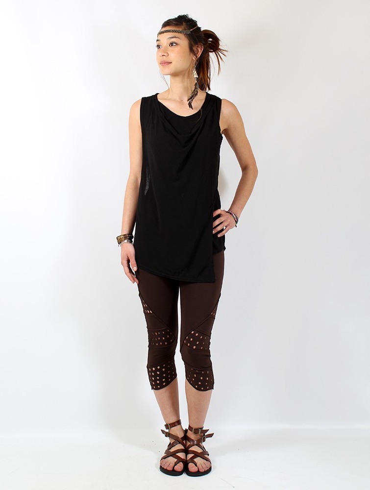 Toonzshop Leigha Loose Sleeveless Top Topjes Dames Zwart | SF8641792