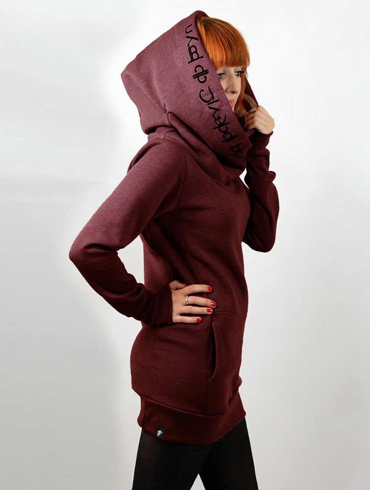 Toonzshop Lovely Reaper Long Hoodie Hoodie Dames Mottled wine | HQ8947306