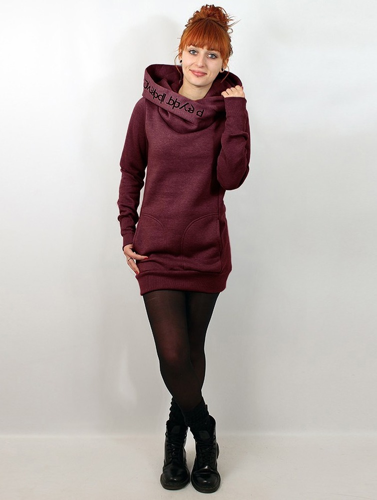 Toonzshop Lovely Reaper Long Hoodie Hoodie Dames Mottled wine | HQ8947306