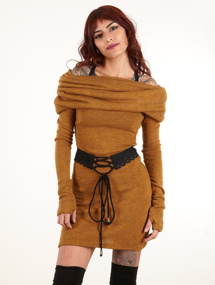 Toonzshop Mantra Sweater Dress Jurk Dames Rusty | RX2435601