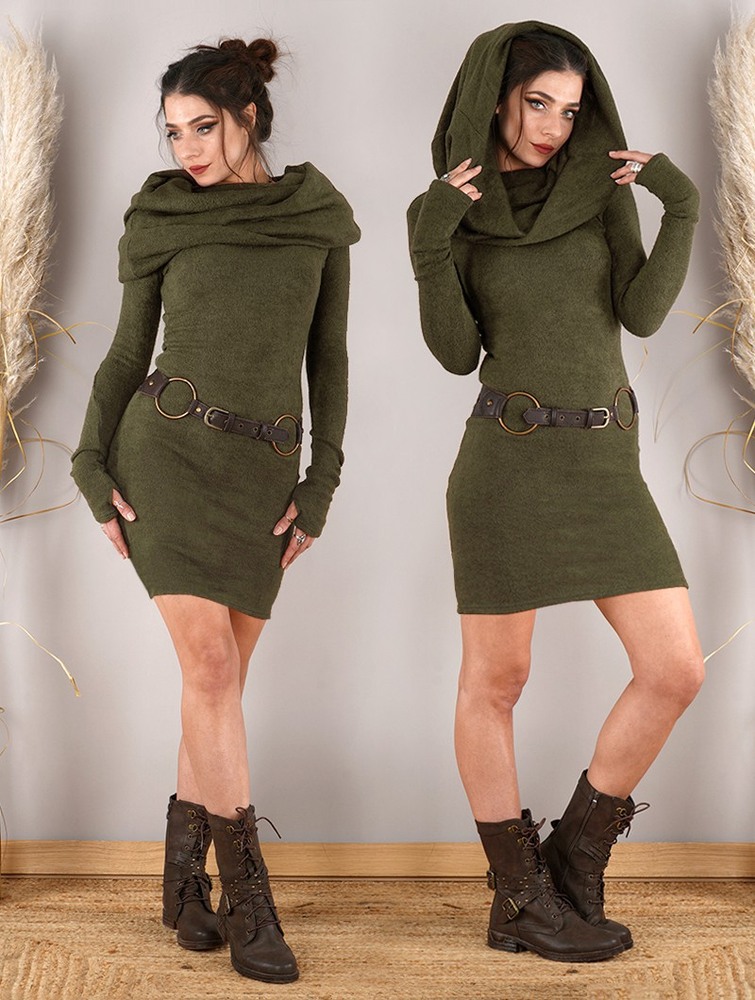 Toonzshop Mantra Sweater Dress Jurk Dames Groen | MN2687510