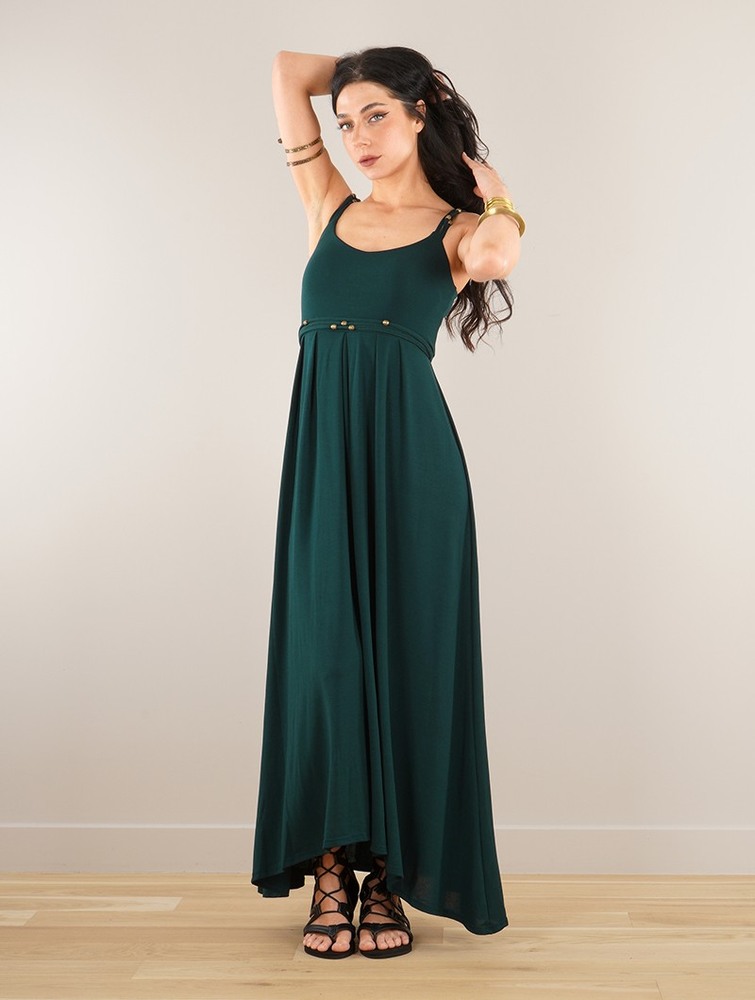 Toonzshop Massaläa Long Dress Jurk Dames Donker | DP7405126