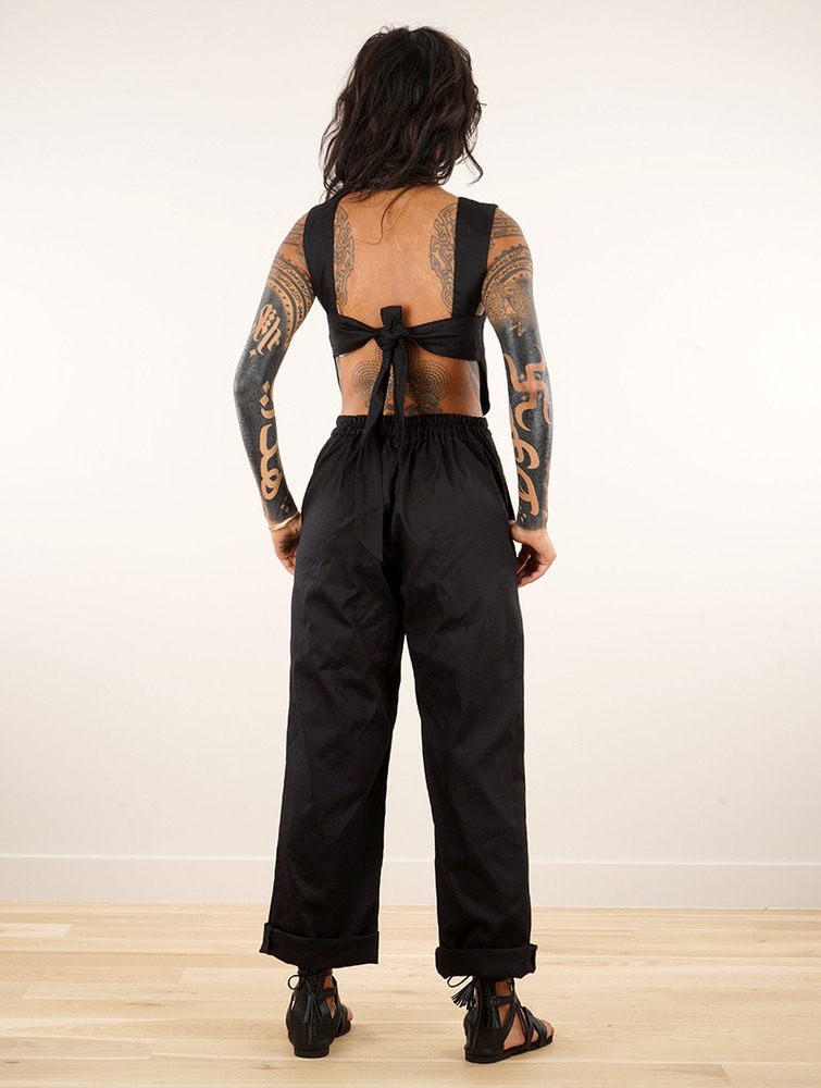 Toonzshop Minyar Bare Back Strappy Jumpsuit Jumpsuit Dames Zwart | FM5136082