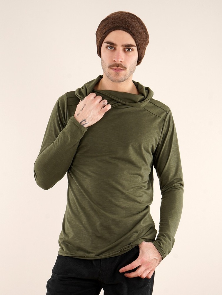 Toonzshop Moëkko Long Sleeved Shirt Overhemd Heren Groen | PI4739058