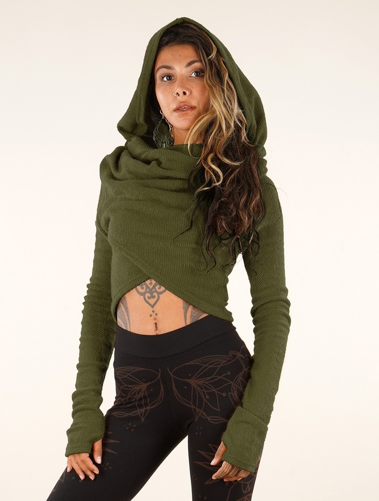 Toonzshop Nadjäa Short Pullover Pullover Dames Groen | RQ0291456