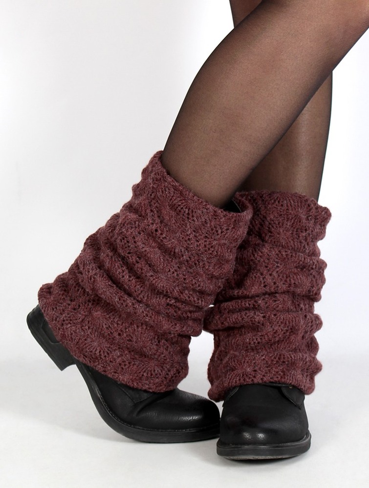 Toonzshop Naïlae Crochet Legwarmers Legwarmer Dames Wine | JF8692157