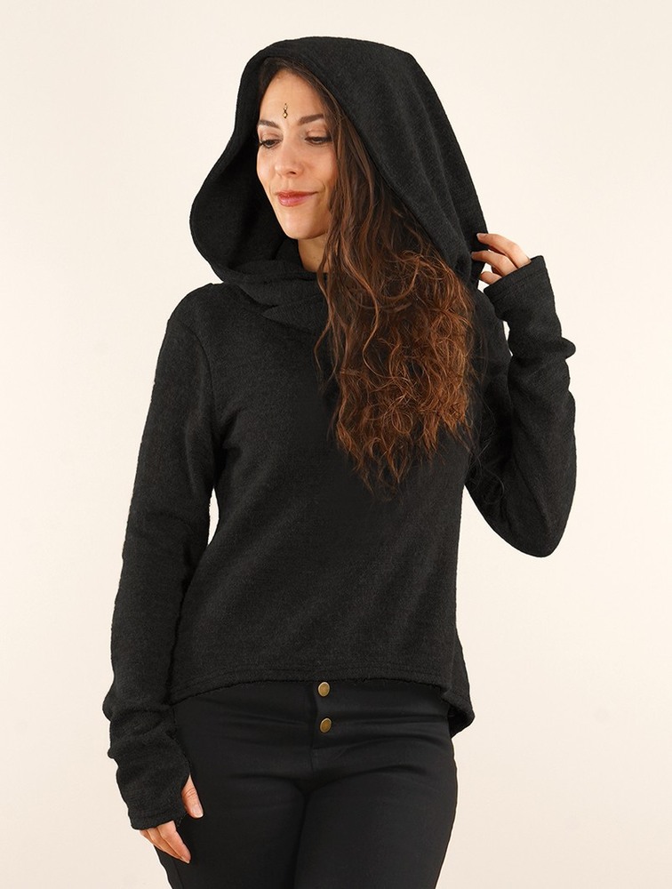 Toonzshop Oxymöre Mini Hoodie Hoodie Dames Zwart | QS5063721