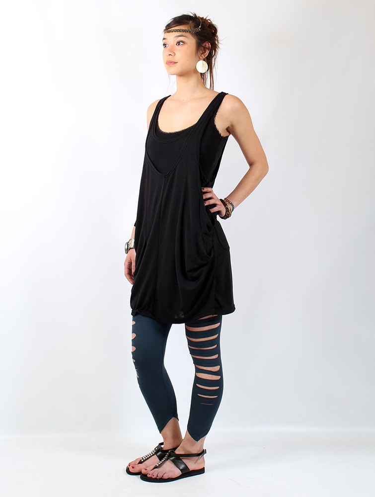 Toonzshop Palani Sleeveless Tunic Topjes Dames Zwart | MT5217806