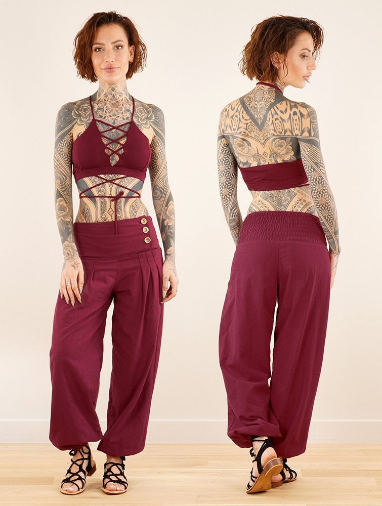 Toonzshop Ravija Harem Pants Broek Dames Wine | BC5734091