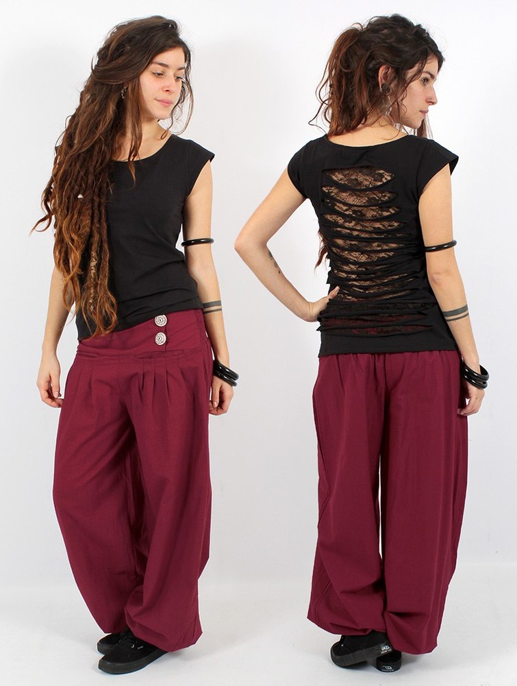 Toonzshop Ravija Harem Pants Broek Dames Wine | BC5734091