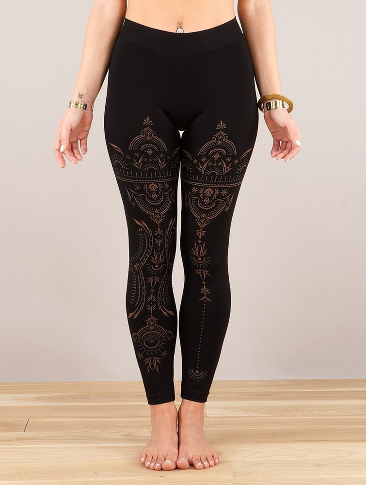 Toonzshop Rinji Zohraa Printed Long Leggings Leggings Dames Zwart | DB2901387