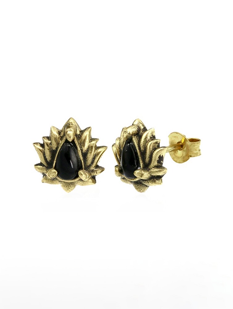 Toonzshop Saguna Onyx Stud Earrings Jewels Dames | FN6549321