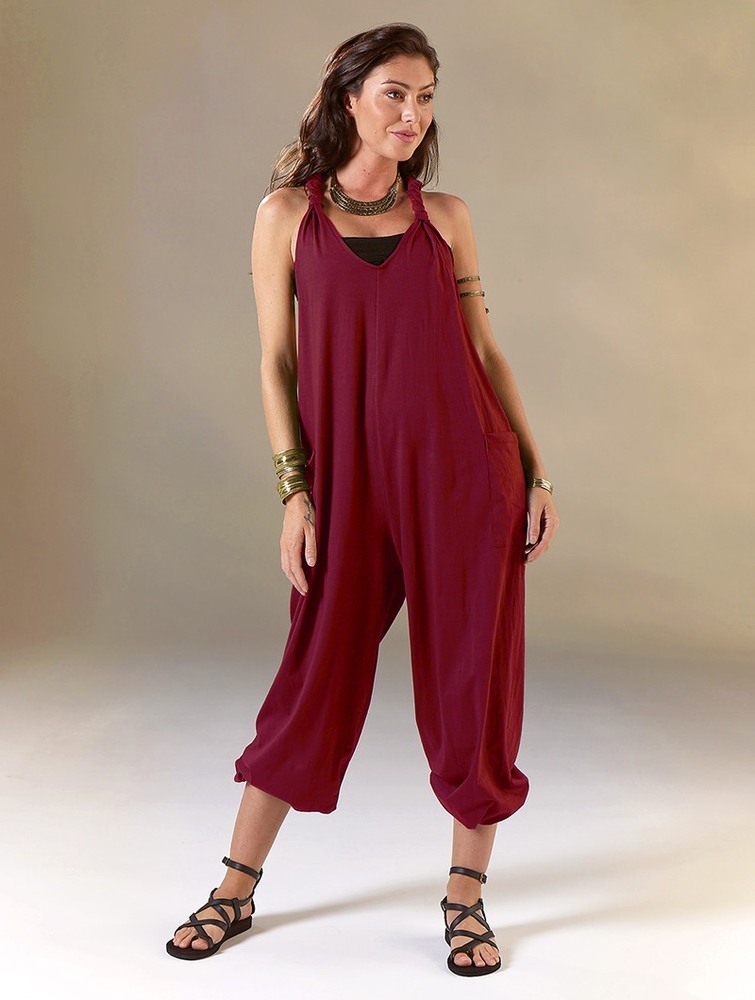 Toonzshop Sampatti Harem Pant Overalls Broek Dames Wine | CA9057316