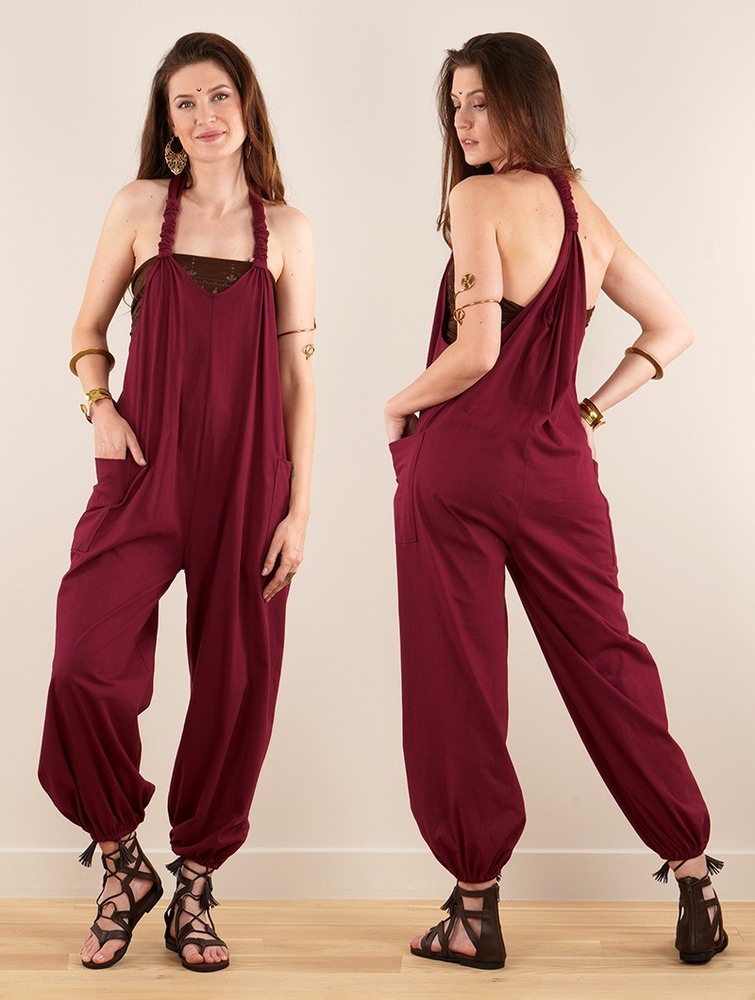 Toonzshop Sampatti Harem Pant Overalls Broek Dames Wine | CA9057316