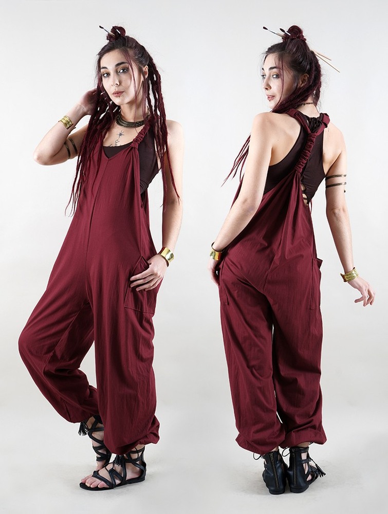 Toonzshop Sampatti Harem Pant Overalls Broek Dames Wine | CA9057316