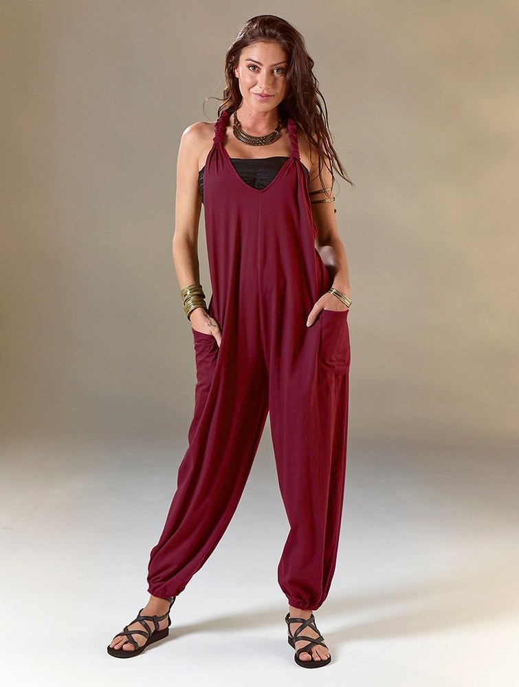 Toonzshop Sampatti Harem Pant Overalls Broek Dames Wine | CA9057316