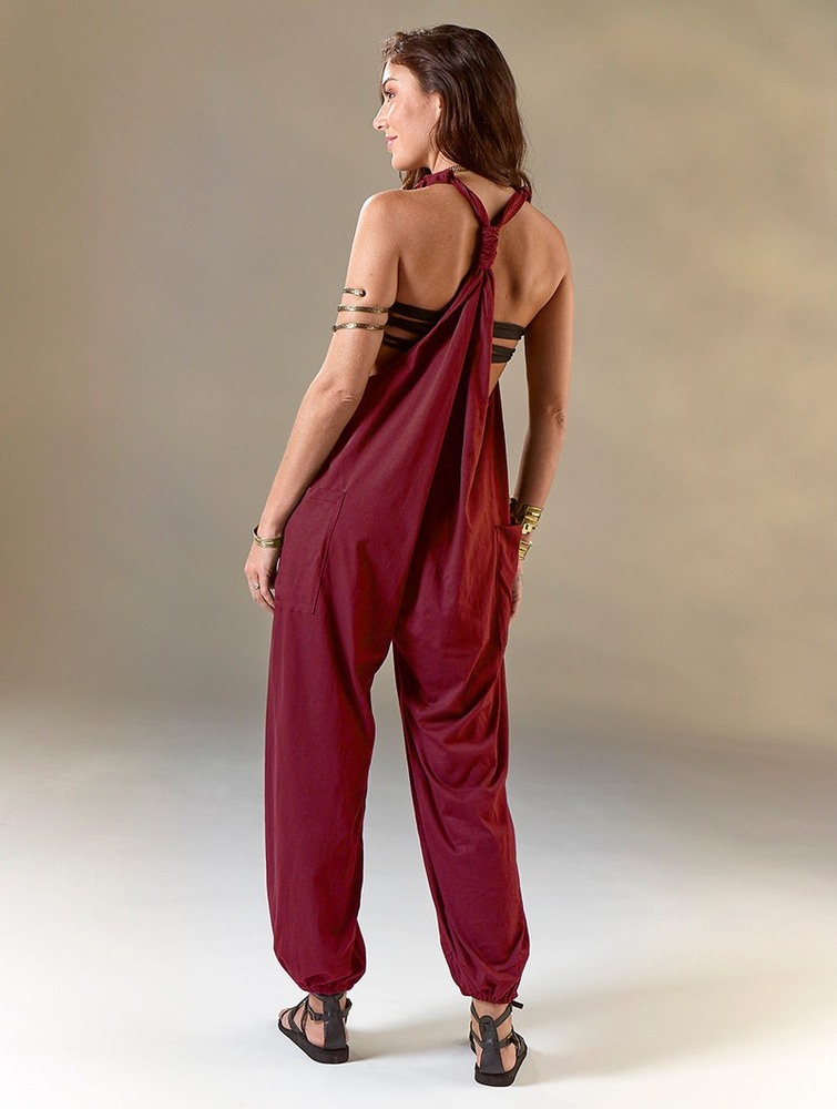 Toonzshop Sampatti Harem Pant Overalls Broek Dames Wine | CA9057316