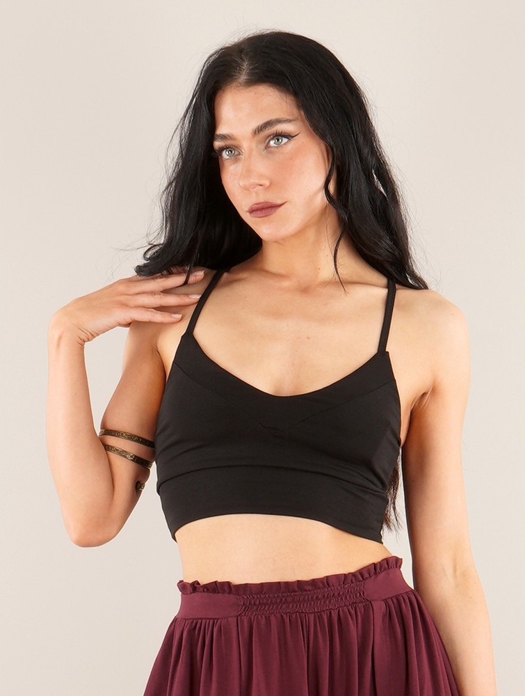 Toonzshop Sat Crop-top Bralette BH Dames Zwart | AF4539671