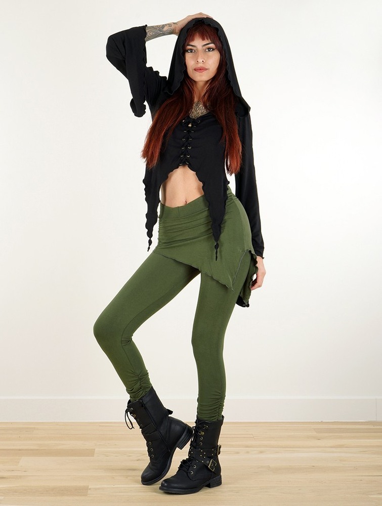 Toonzshop Seiji Skirted Leggings Leggings Dames Olijfgroen Groen | PK4603729