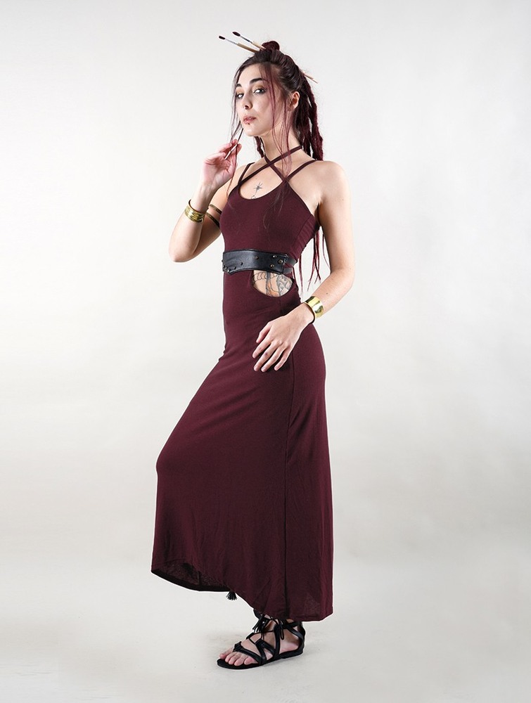 Toonzshop Sheherazade Long Dress Jurk Dames Wine | XA6502431