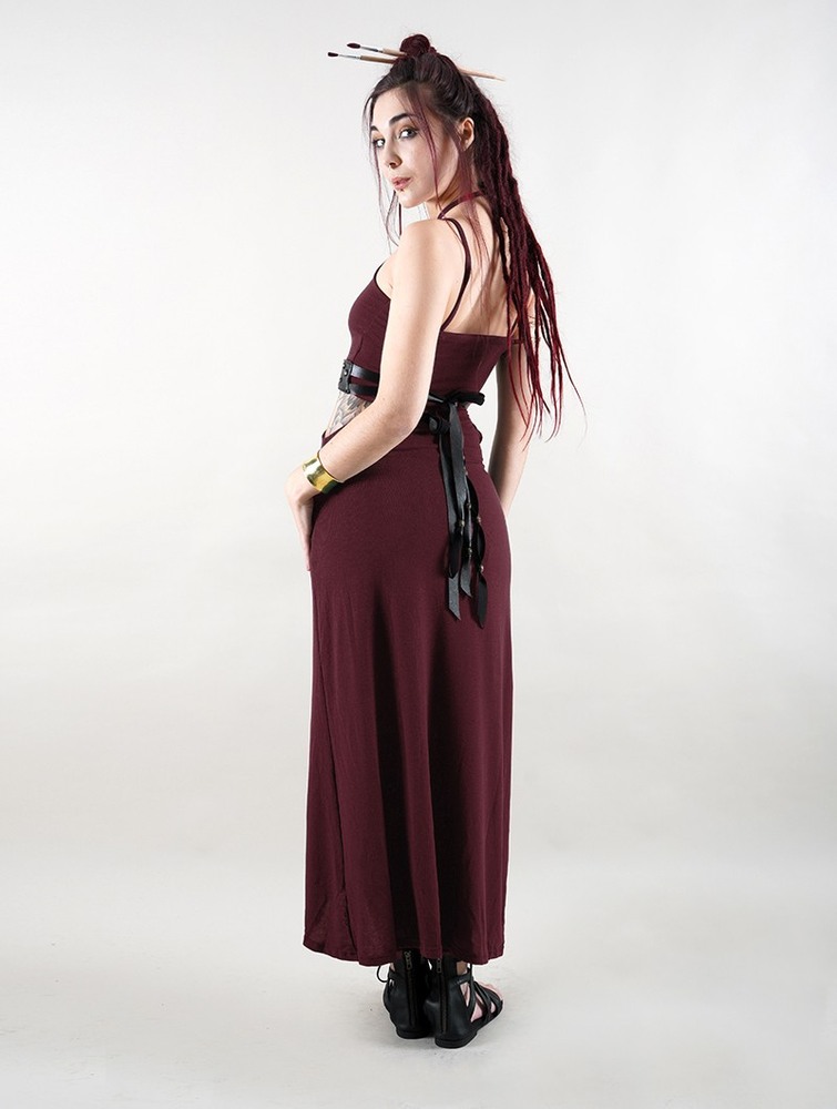 Toonzshop Sheherazade Long Dress Jurk Dames Wine | XA6502431