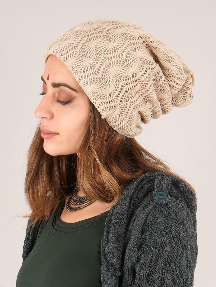 Toonzshop Sükk Crochet Dreadlocks Big Beanie Muts Dames Beige | JZ0859237