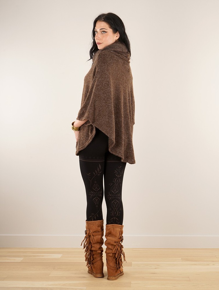 Toonzshop Taraka Poncho Poncho's Dames Bruin | UP7603584