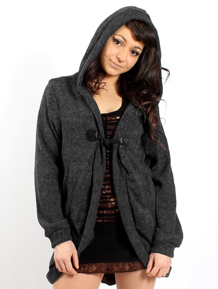 Toonzshop Thin Shandili Cardigan Cardigan Dames Charcoal | KH9260853