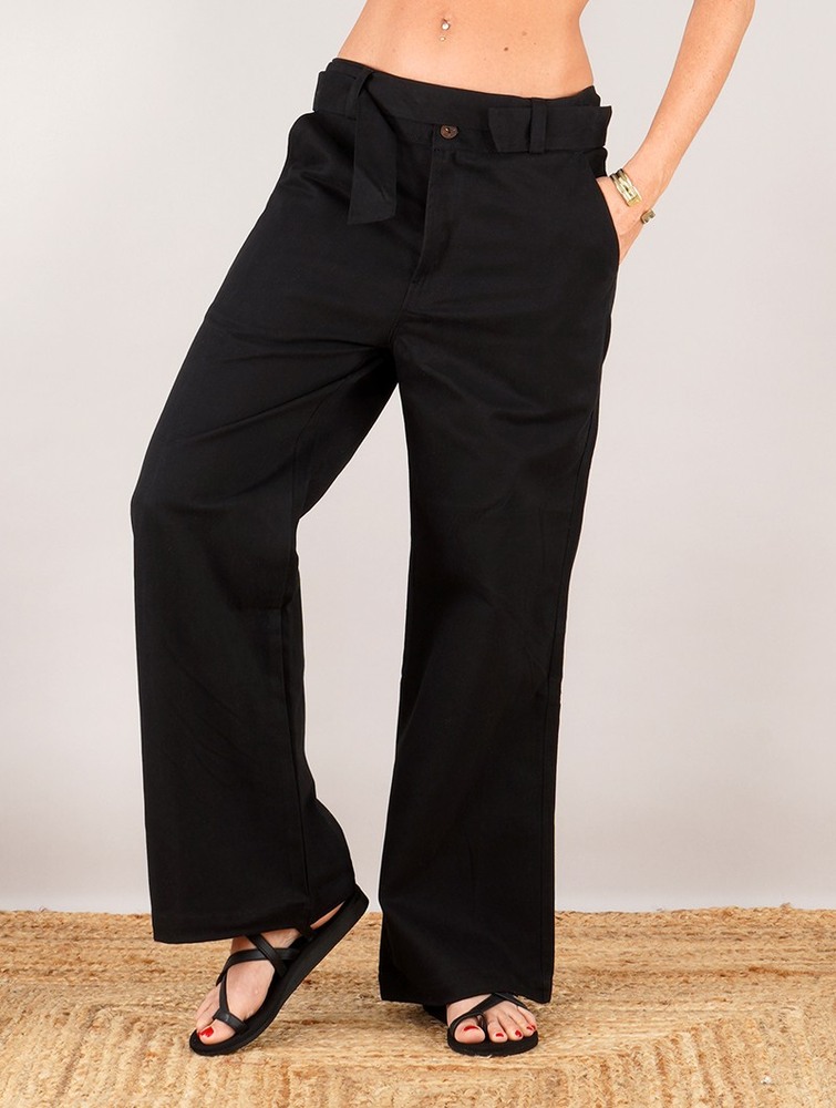 Toonzshop Tiloh Flared Loose Pants Broek Dames Zwart | JL8247159