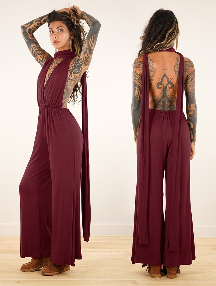 Toonzshop Wakiza Infinity Jumpsuit Jumpsuit Dames Wine | EO4519863