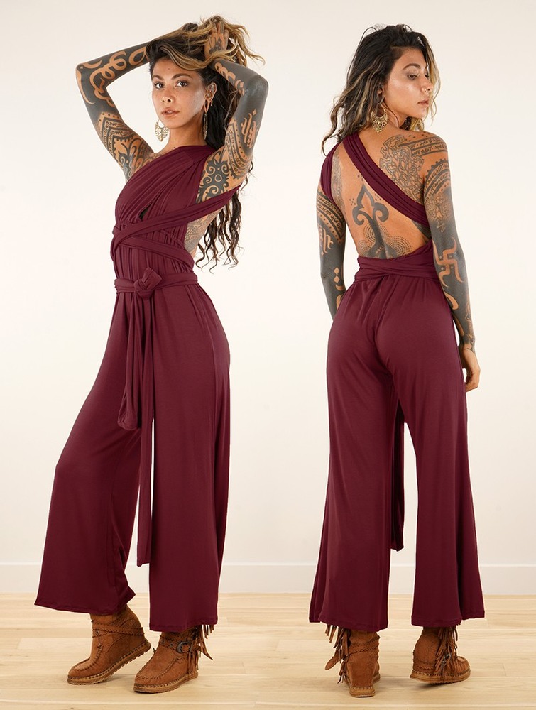 Toonzshop Wakiza Infinity Jumpsuit Jumpsuit Dames Wine | EO4519863