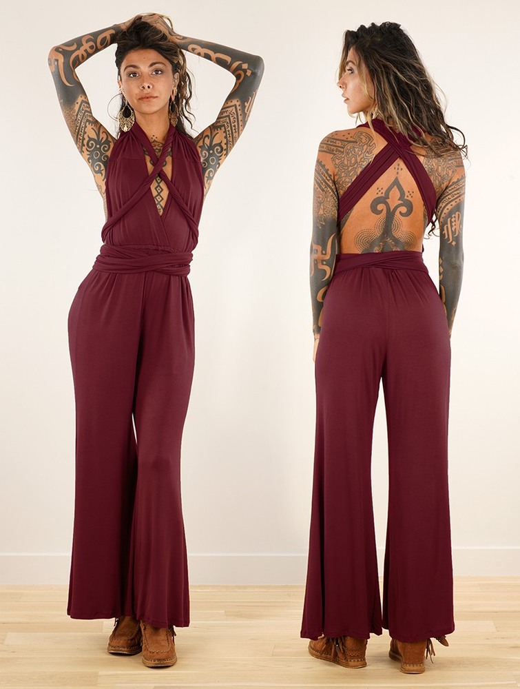 Toonzshop Wakiza Infinity Jumpsuit Jumpsuit Dames Wine | EO4519863