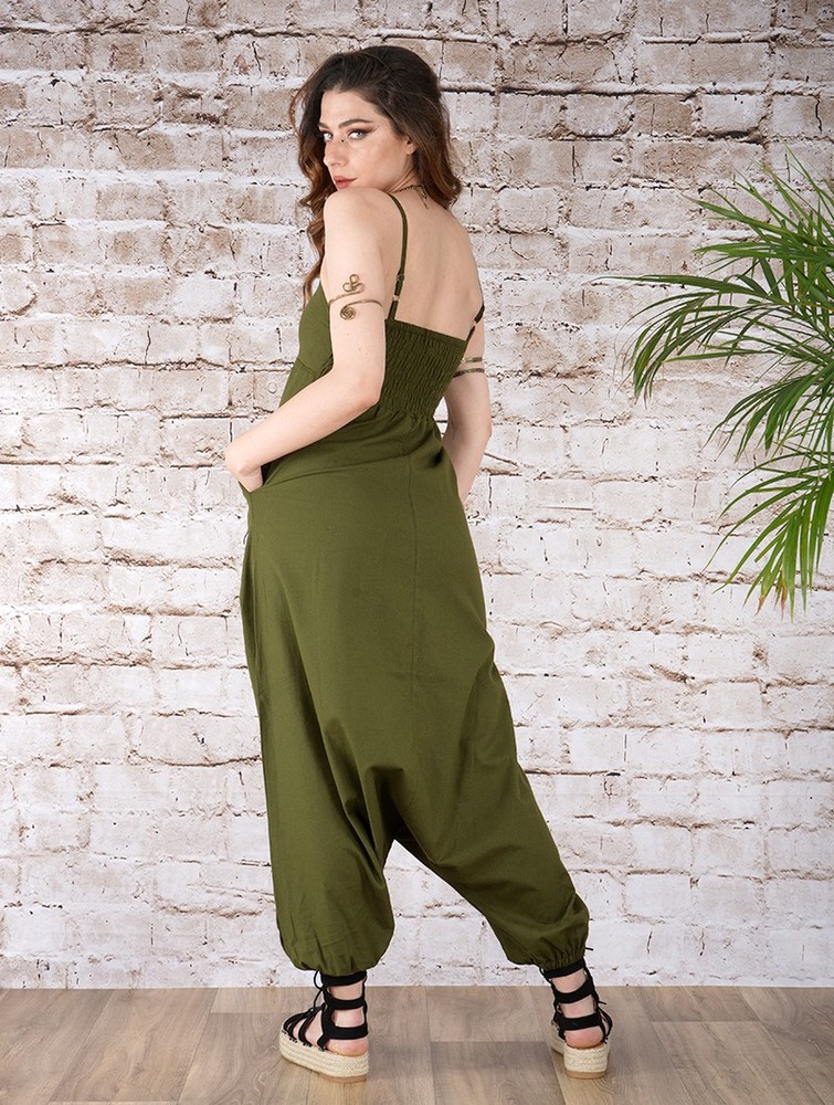 Toonzshop Yahnaa Harem Pant Overalls Broek Dames Olijfgroen Groen | PV2064917