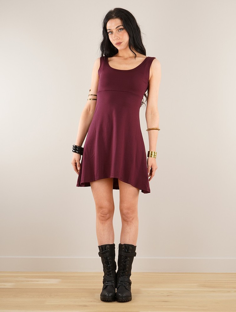 Toonzshop Ysïaak Sleeveless Dress Jurk Dames Wine | AI5634897