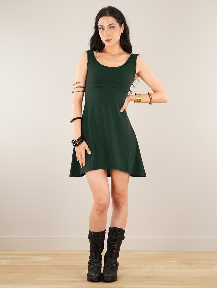 Toonzshop Ysïaak Sleeveless Dress Jurk Dames Groen | XQ4065193