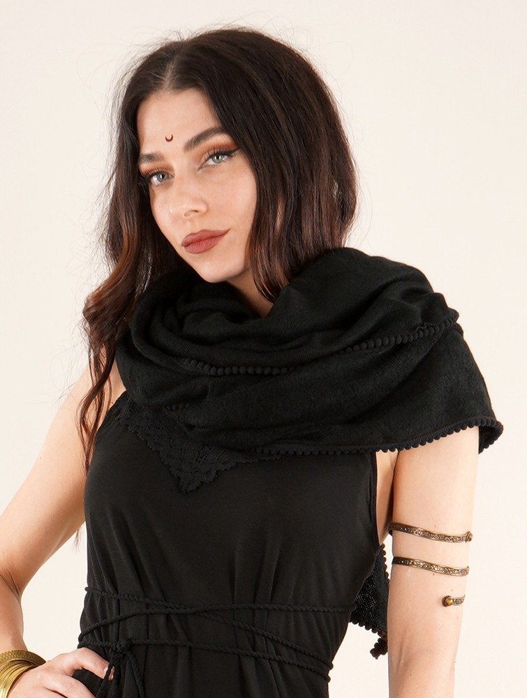 Toonzshop Zahïoo Shawl-scarf Sjaal Dames Zwart Zwart | HJ3589140